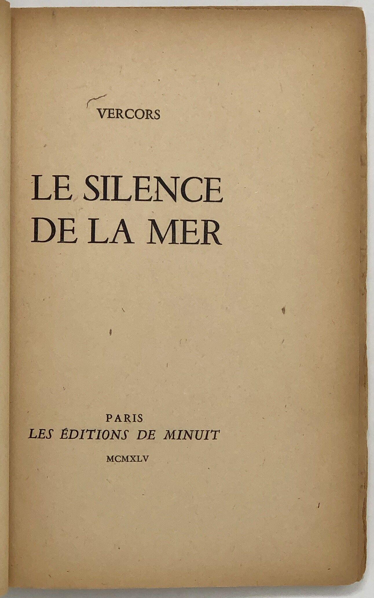 Le Silence De La Mer